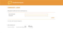 Desktop Screenshot of community.studienkompass.de