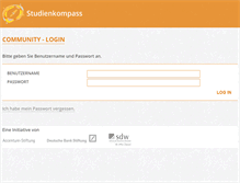 Tablet Screenshot of community.studienkompass.de